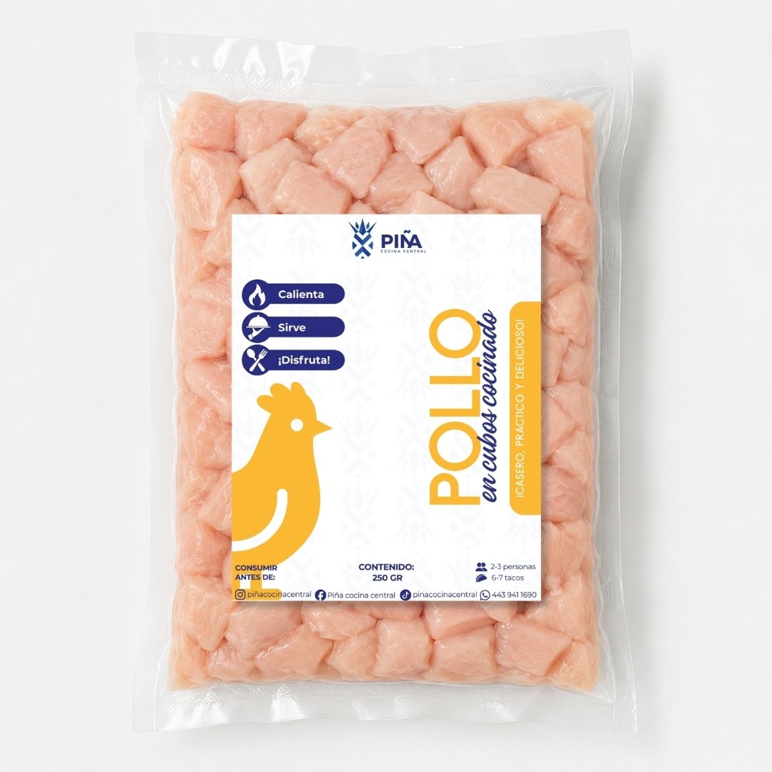 Pollo en cubos
