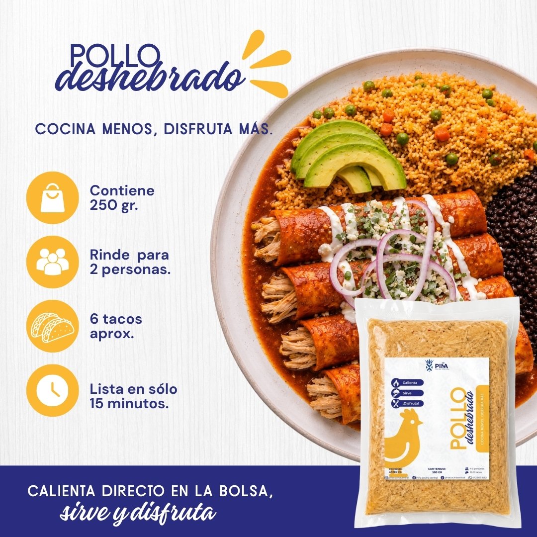Pollo deshebrado: fotografía 2