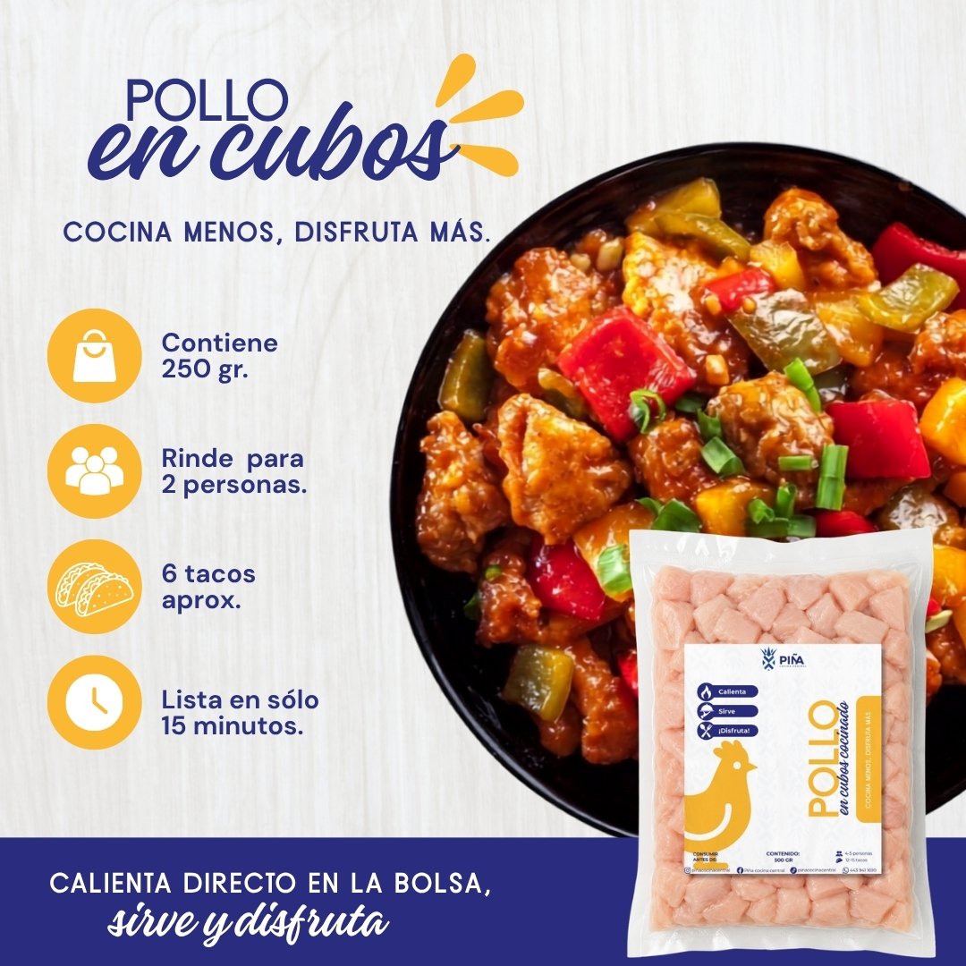 Pollo en cubos: fotografía 2